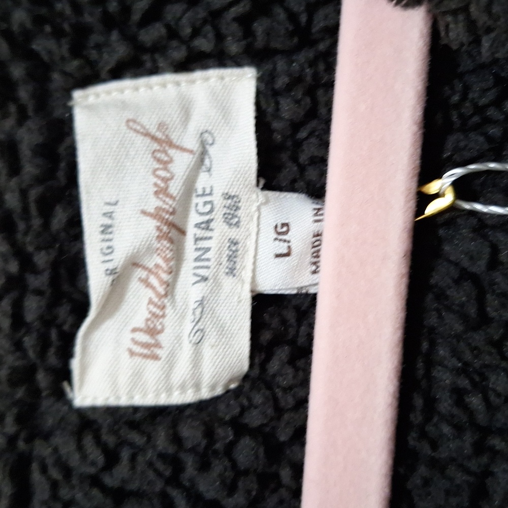 Weatherproof Hooded Black Sherpa Vest - Picture 8 of 8